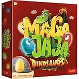Trefl - Magajaja Dinosaurs - Familien-Brettspiel,leuchtende elektrische Eier und magnetische Spielsteine,prähistorische Welt der Dinosaurier,innovatives Spiel für Erwachsene Kinder ab 6 Jahren,02413