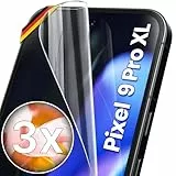 UTECTION 3X Schutzfolie für Google Pixel 9 PRO XL - Fingerabdruck kompatibel - Premium Folie KEIN Glas - Hüllenfreundlich - Anti Kratzer Displayschutzfolie Ultra Clear - Schutz Displayfolie