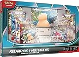 Pokémon-Sammelkartenspiel: Spezial-Kollektion Relaxo-ex & Heiteira-ex (2 holografische Promokarten, 1 überdimensionale Karte & 8 Boosterpacks)