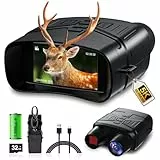 Nachtsichtgerät, Nachtsichtgeräte 5K 5000mAh Wiederaufladbares 3', 10X Digitales Zoom 300M Infrarot Nachtsicht Fernglas, 9 Stufen IR Night Vision, Nachtsichtgerät für Jagd Camping mit 32GB TF Karte