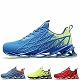 frysen Sneaker Herren Damen Laufschuhe Straßenlaufschuhe Outdoor Atmungsaktive Fitness Turnschuhe Bluegreen 45 EU