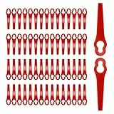 120 Stück Rasentrimmer Zubehör, Ersatzmesser Set, Rasentrimmerersatz, Ersatzmesser Rasentrimmer, Akku-Rasentrimmer Kunststoff Messer für Rasentrimmer Lux-Tools