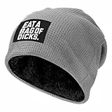 KWQDOZF ISS eine Tüte Dicks Strickmütze Winterwarme Fleecegefütterte Mütze Strickmütze Warme Beanie-Mützen