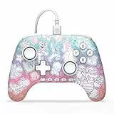 PowerA Kabelgebundener Advantage-Controller für Nintendo Switch 2 - Mushroom Kingdom, offiziell lizenziert, Halleffekte, zuweisbare Tasten, Pro-Controller, C-Taste, integrierte Audiosteuerung