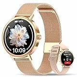 Baolubao Smartwatch Damen mit Telefonfunktion - 1.26' HD Display, KI-Sprachassistent, Fitness Tracker mit Pulsuhr SpO2 Schlafmonitor, 2 Armbänder, 100+ Sportmodi Sportuhr, Uhr Damen für iOS Android