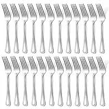 Hunnycook Gabeln 24 Stück, 7.8inch (20 cm) Gabel Set, Edelstahl Tafelgabeln mit Perlengriff, Hochglanzpoliert & Spülmaschinenfest, Dinner forks Geeignet für Haushalte/Restaurants/Partys im Freien