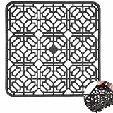 VGECEE Spülbeckeneinlage Silikon 30 * 30cm Spülbeckenmatte Spülmatte Abtropfmatte Spülbeckenschutz Silikon Sink Mat Spülbecken Schutzmatte zum Abstellen und Trocken von Besteck