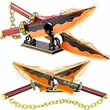 Dämon Schwert Klemmbausteine,1478 Teile 82 Zoll Anime Cosplay Samurai Schwert Bausteine mit Ständerhalter,Katana Schwert Modell Bausatz Spielzeug Geschenk für Anime Fans Jugendliche Erwachsene ab 8+