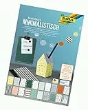 folia 48849 - Motivblock Minimalistisch, 270 g/qm, ca. 24 x 34 cm, 20 Blatt sortiert in 20 verschiedenen Motiven - zum Basteln und kreativen Gestalten von Karten, Fensterbildern und für Scrapbooking