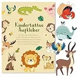 BIROYAL 120+ Tattoos für Kinder Mädchen & Jungs - Kinder Tattoos Hautfreundlich - Klebetattoos 7 Seiten - Temporäre Kindertattoos 15x11cm - Tattoo Aufkleber für Kindergeburtstag Geschenk
