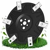 EOPUOZS 6er Messerscheibe Kompatibel mit Worx Landroid, M500 M700 WR167E WR141E Vision M600, Glasfaserverstärkte Messerscheibe mit 6 Klingen, Mähroboter Messerscheibe