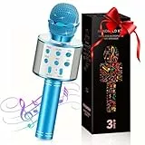 GeschenPark Spielzeug ab 3-12 Jahre Junge Mädchen, Karaoke Mikrofon Kinder Geschenke Junge 4-10 Jahre, Kinder Mikrofon Karaoke Ostergeschenke