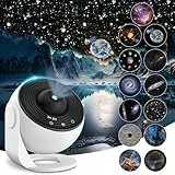 Mexllex Planetarium Sternenhimmel Projektor, 13 Planeten Discs, Galaxy Projektor Lampe Sternenhimmel für Schlafzimmer, LED Sternenhimmel Projektor für Kinder