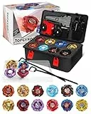 Kreisel X Set, 12 Kampfkreisel, 3 Launchers und 1 Griff, Kinderspielzeug Geburtstagsgeschenk mit Aufbewahrungs Box, Ideal für 6+ Jahre alte Jungen (X4-12PCS)
