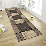 WTHYGB Teppich Läufer Flur Teppichläufer Küchenläufer Küche Teppiche rutschfest Waschbar Bettvorleger für Flur Waschküche, 60x180cm Beige