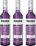 Moskovskaya Shotz Sour Berry Liqueur 17% vol. (3 x 0,5) | Fruchtiger Likör mit Brombeere-Geschmack