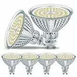 DEIFUA GU10 LED Tageslichtweiß 10W Ersetzt 120W Halogen Leuchtmittel, 4er-Pack, 1385 Lumen 5000K Durchmesser 63 mm Birnen, Flimmerfrei Strahler, Abstrahlwinkel 120° Spot, Nicht Dimmbar Reflektorlampen