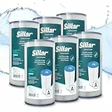Sillar Pool Filterkartusche Typ A – 6er-Pack Kartuschenfilter Pool Filter A kompatibel mit Intex Poolfilterpumpe 28635 28636 28637, Ersatzfilter Filterkartusche Typ A