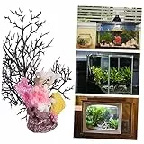 IMIKEYA Korallen Deko Für Schreibtisch Tischplatte Blumenarrangement Dekoration Korallenzweige Wohndekoration Tischdekoration Schmuck Ornament Für Zuhause