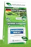 Rasensamen schnellkeimend Frühjahr 20kg 800qm - TEST SEHR GUT - Schnell wachsende Rasen Nachsaat Made in Germany - Premium Grassamen schnellkeimend - Rasensaat für sattgrünen Traumrasen
