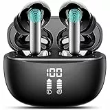Vtkp Kabellose Ohrhörer, Bluetooth 5.3 Kopfhörer mit 4 ENC Mikrofon, 2023 Kabellose Kopfhörer In Ear 60H Deep Bass Bluetooth Ohrhörer mit Geräuschunterdrückung, IP7 Bluetooth Ohrhörer,