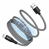 Magtame magnetisches USB C Kabel, Elastisches gewickeltes USBA zu USB-C- Ladekabel, 1.5M/5FT einziehbares USBC-Kabel, Nylon geflochtene Typ C Schnellladekabel, Kompatibel mit i-Phone 16 15 Samsung