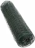 Xclou,381320,Maschendrahtzaun AA8- Drahtgitter10m feinmaschig -Drahtzaun in Grün Kunststoff beschichtet- Volierendraht Sechseckgeflecht - Gitter für Garten, Vorgarten, Terasse und Balkon, ca. 25 m x 0,9 x 500 mm