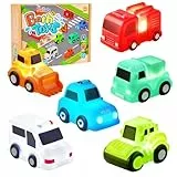 JoiTale Badewannenspielzeug, 6 Stück Autos Badespielzeug mit Licht, Ohne Löcher Badespielzeug Baby ab 1 2 3 Jahr, LED Badewannen Spielzeug Kinder, Leuchtet Wasserspielzeug Baby Sensorik Spielzeug