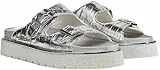 Replay Damen Sandalen Glänzend, Silver 050 (Silber), 37