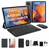 KINGRID T90 Tablet mit Tastatur, Tablet Android 16 (24GB RAM+128GB ROM/2TB TF), Tablet 11 Zoll FHD+ Widevine L1, 8000mAh, Octa-Core, 5G WiFi, Tablets mit Stift Maus Hülle für Arbeit & Uni