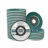 MOGRQAP 20 Stück 125mm Fächerscheiben, Feine Oberfläche Fächerschleifer 40 Körnung Winkelschleifer Chleifmopteller Schleifscheiben Flap Disk für Metall Holz Stahl