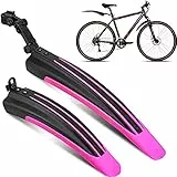 Fahrrad Schutzblech Set 20-26 Zoll Verstellbarer Spritzschutzset Vorne Hinten Schmutzfänger MTB Quick Release Befestigung Steck Kotflügel zum Schutz vor Spritzwasser Schmutz für Mountainbike Citybike