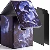 JoyHood Deck Box für YGO Karten mit 2 Premium Kartentrenner, Fasst 100+ Einzeln Karten Sammelkarten Box, Kartenbox Kompatibel mit TCG/OCG/MTG (Mitternachtsdrache)