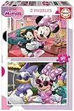 Educa - Minnie Maus, 2 x 20 Teile Puzzleset für Kinder ab 3 Jahren, Disney (19297)