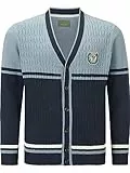 Charles Colby Herren Strickjacke Duke Braymen blau, 3XL (XXXL) - 64/66