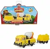Mighty Express Push-and-Go Zug Baut-es Bruno mit Güterwaggon - handbetriebener Zug zur beliebten TV-Serie, ab 3 Jahren