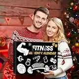 iZoeL Adventskalender Fitness Gear 2025 Männer Frauen Teenager, Sportskalender Fitnessliebhaber Weinachtskalender 24 Heimfitness Werkzeug wie Bungswiderstandsbänder, Zughilfen, Handschuhe,Springseil