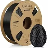 LANDU PLA Filament 1.75mm 3D Drucker Filament PLA Maßgenauigkeit +/-0.02mm Filament 3D Druckmaterialien 1KG 2.2lbs Pappspule für die meisten 3D Drucker PLA Schwarz