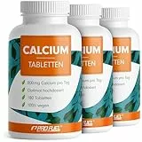 Calcium Tabletten 540x - optimal hochdosiert mit 800 mg Calcium pro Tag - Erhalt normaler Knochen & Zähne - hochwertiges Calciumcarbonat - laborgeprüft mit Zertifikat - 100% vegan - 9-Monatsvorrat