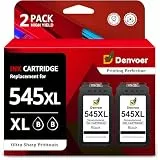 Denvoer PG-545 XL PG 545XL Schwarz Ersatz für Canon 545 XL Schwarz für Canon Druckerpatronen 545 für Canon PIXMA TS3350 TS3450 MX495 TR4550 TR4650 TS3451 TS3351 TS3355 TS3150 TS3452 TR4651(2 Schwarz)