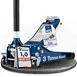 NTG Hydraulischer Profi Wagenheber 3T | TÜV Zertifiziert | 75-505mm Hubhöhe | Extra Stabil Lowliner mit Doppelzylinder flach für SUV & tiefergelegte Autos KFZ PKW Rangierwagenheber 3000kg