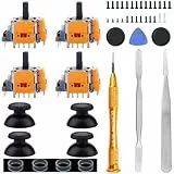 Ikpek 4 Stück Hall-Effekt Joysticks Ersatz für DualSense PS5 Controller, 3D Analog Sensor Rad Daumensticks Joystick Rocker Modul Ersatz für PlayStation 5 Controller