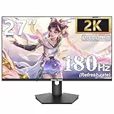 Great voell 27-Inch Gaming Monitor, 180Hz, 2K QHD (2560x1440p), Fast IPS 1ms GTG, G-Sync & FreeSync, 120% sRGB, HDR10, Blue Light Reduction, VESA Mountable, HDMI 144Hz, DP 180Hz
