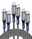 Nimaso USB C auf USB C Kabel [3-Pack/0.3M+1M+2M],USB Typ C PD Ladekabel 60W 20V/3A für Galaxy S23 S22 S21 S20 S10 A53,Note 10,Huawei P30 P20,Google Pixel 3a/3a XL,iPad Pro 2021/2020/2018,MacBook Pro