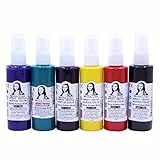 Textil-Sprühfarben Set – Stoffmalfarben für T-Shirts & DIY: Blau, Rot, Gelb, Grün, Lila, Schwarz – Wasserfest & ideal für Tie-Dye (6 Farben x 70ml)