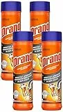 Mr Muscle Drano Power-Granulat Rohrfrei Abflussreiniger, entfernt Fettrückstände und unangenehme Gerüche, 10 Anwendungen, 4er Pack (500g)