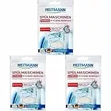 HEITMANN Express Spülmaschinen Reiniger 30g: Reiniger für Geschirr, 3fach aktiv gegen Fett, Kalk, Gerüche, wirkt schon im Kurzprogramm, spart Zeit, Energie und Kosten (Packung mit 3)