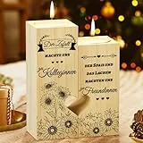 Abschiedsgeschenk Kollegen Kerzenständer, KAAYEE Kerze Geschenke für Kollegin, Der Zufall machte Uns zu Kolleginnen, Weihnachten Geschenke zum Abschied Kollegin (Kollege)