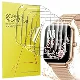 Blueshaweu Schutzfolie Kompatibel für RUXINGX 2024 Smartwatch 1,83', HD klar Flexible TPU Displayschutzfolie [6 Stück] Kompatibel mit RUXINGX Smartwatch Damen 1,83' (transparent)
