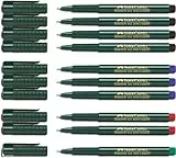Faber-Castell Faber-Castell Faserstift, Fine-Pen 1511, 0,4 mm, farbig sortiert, 10 Stifte